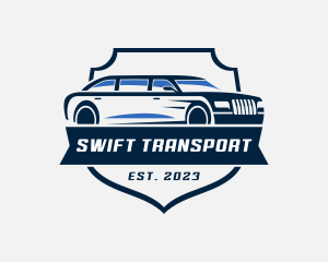 Limousine Vehicle Transportation logo design