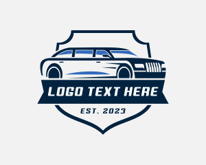 Limousine - Limousine Vehicle Transportation logo design