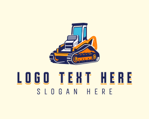 Contractor - Excavator Contractor Construction logo design