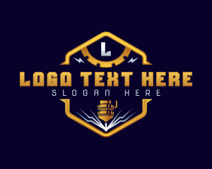 Industrial - Mechanical Laser Engraver logo design