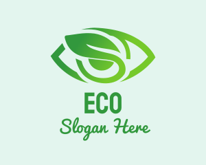Contact Lens - Eco Friendly Optical logo design