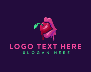 Woman - Erotic Cherry Lips logo design