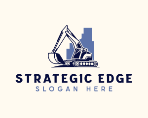 Digger - Excavator Quarry Mining logo design