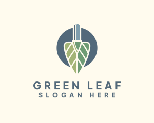 Leaf Shovel Garden logo design