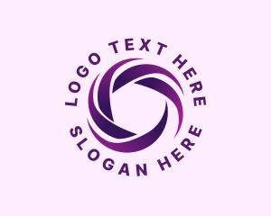 Purple - Generic Radial Technology logo design