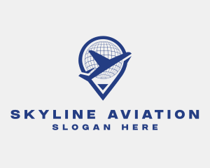 Flight - Global Flight Airplane logo design