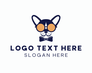 Hipster - Hipster Dog Accessory logo design