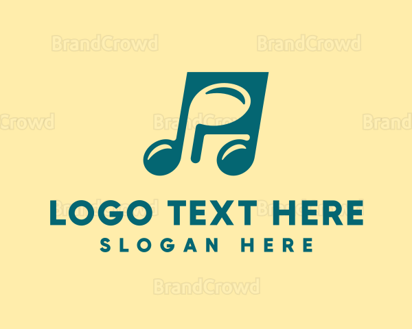 Musical Note Symbol Logo