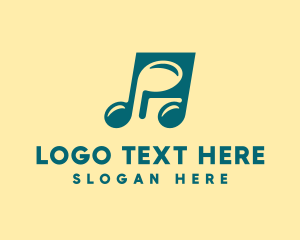 Music Festival - Musical Note Symbol logo design