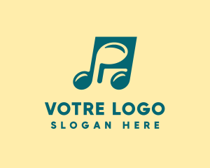 Musical Note Symbol Logo