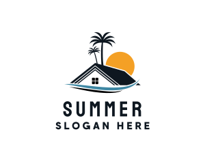 Tropical Beach Home logo design