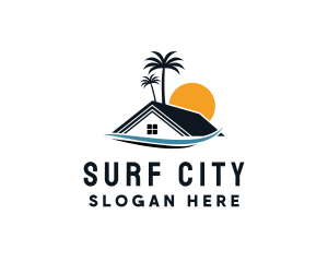 Tropical Beach Home logo design