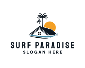 Tropical Beach Home logo design