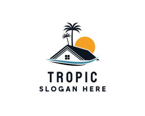 Tropical Beach Home logo design