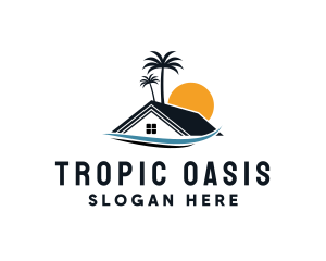 Tropical Beach Home logo design