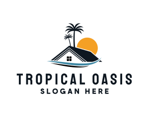 Tropical Beach Home logo design