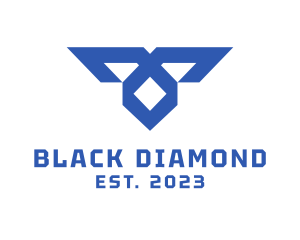 Modern Geometric Diamond logo design