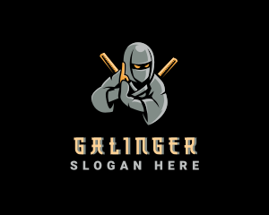 Ninja Fighter Gaming Logo