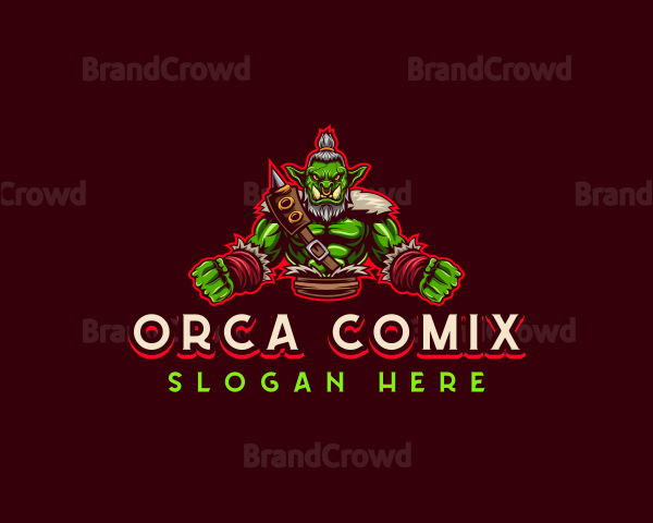 Mythical Goblin Ogre Logo