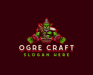 Mythical Goblin Ogre logo design