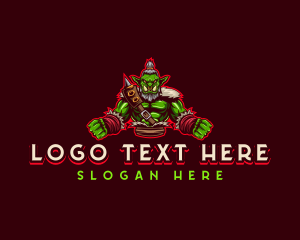 Fantasy - Mythical Goblin Ogre logo design