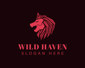 Royal Wild Lion logo design