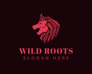 Royal Wild Lion logo design