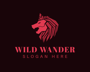 Royal Wild Lion logo design