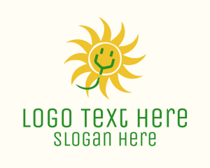 Sustainable Energy - Solar Electrical Power logo design