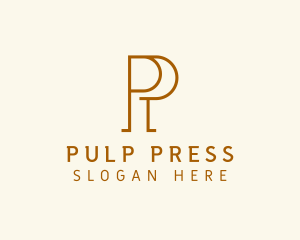 Legal Publishing Firm Letter P logo design