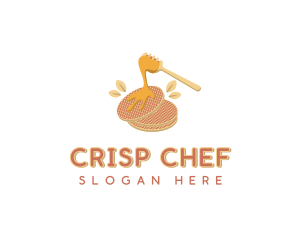 Pancake Honey Maple Syrup logo design