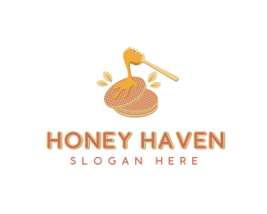 Pancake Honey Maple Syrup logo design