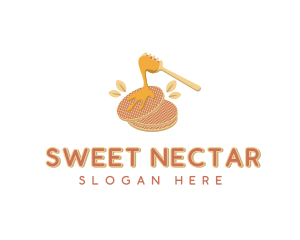 Pancake Honey Maple Syrup logo design