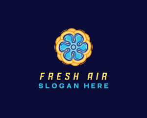 Fan Propeller HVAC logo design