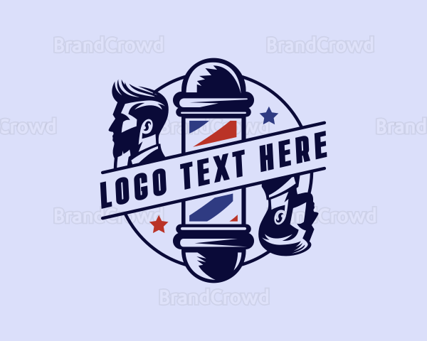 Men Grooming Barber Logo