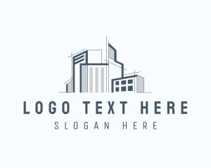 Cityscape - Urban Metropolis Architecture logo design