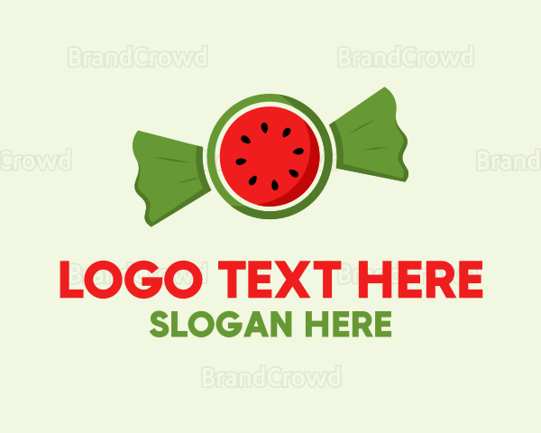 Watermelon Fruit Candy Logo