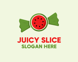 Watermelon Fruit Candy  logo design