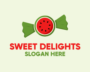 Watermelon Fruit Candy  logo design