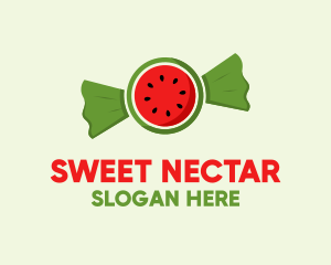 Watermelon Fruit Candy  logo design