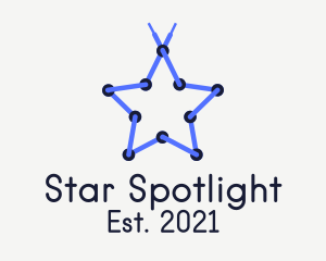 Star Shoelace Eyelets logo design