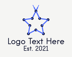 Lace - Star Shoelace Eyelets logo design