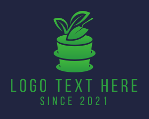 Lawn - Pot Plant Shovel logo design