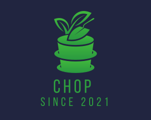 Eco Friendly - Pot Plant Shovel logo design