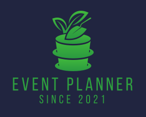 Grass - Pot Plant Shovel logo design