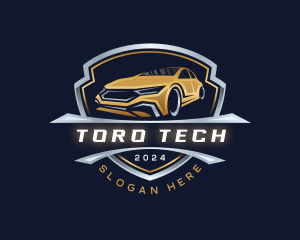 Mechanic Car Shield logo design