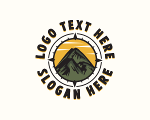 Hiker - Mountain Navigation Tour logo design