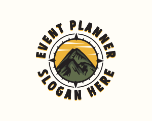 Hiker - Mountain Navigation Tour logo design