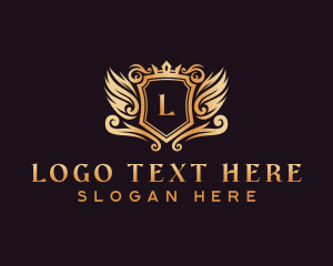 Wings - Luxury Royal Shield logo design