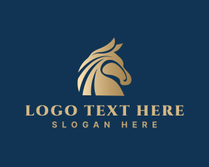 Upmarket - Finance Stallion Horse logo design
